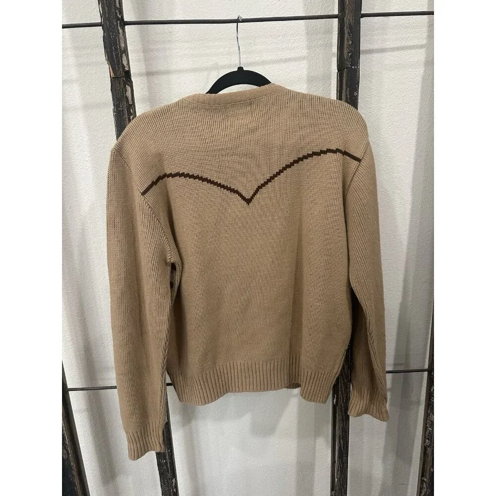 Vintage H Bar Ranchwear Horse Sweater - Picture 2 of 6